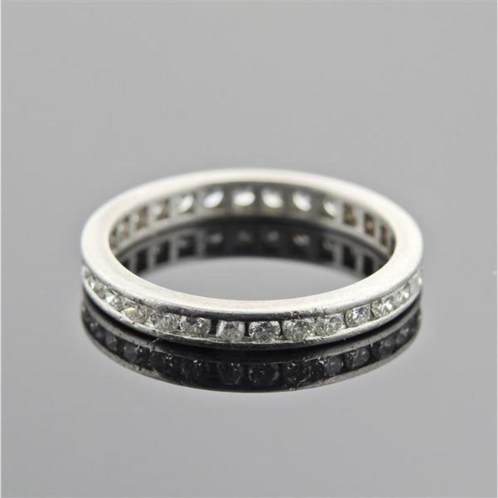 Platinum Diamond Eternity Band Ring
