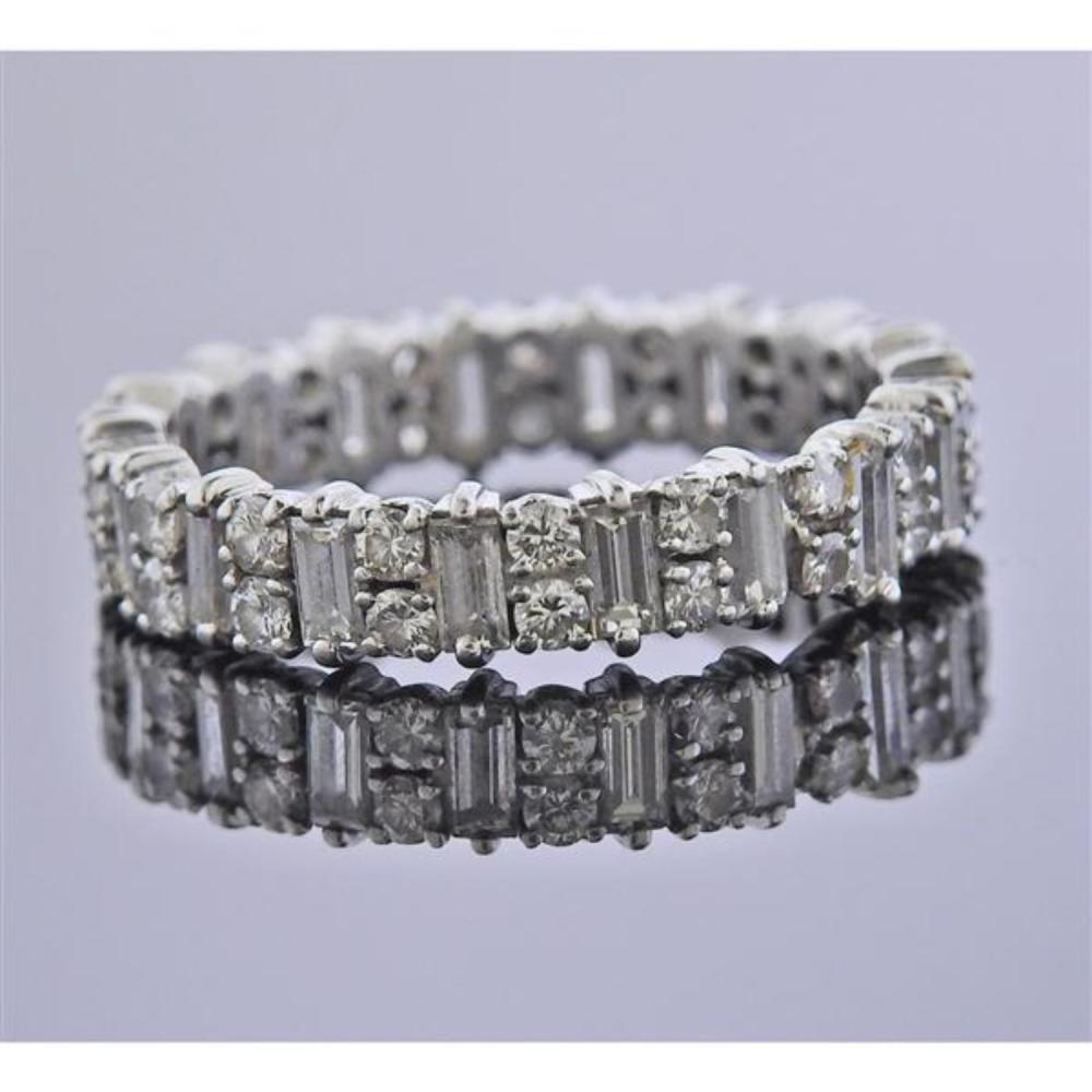Platinum Diamond Eternity Band Ring