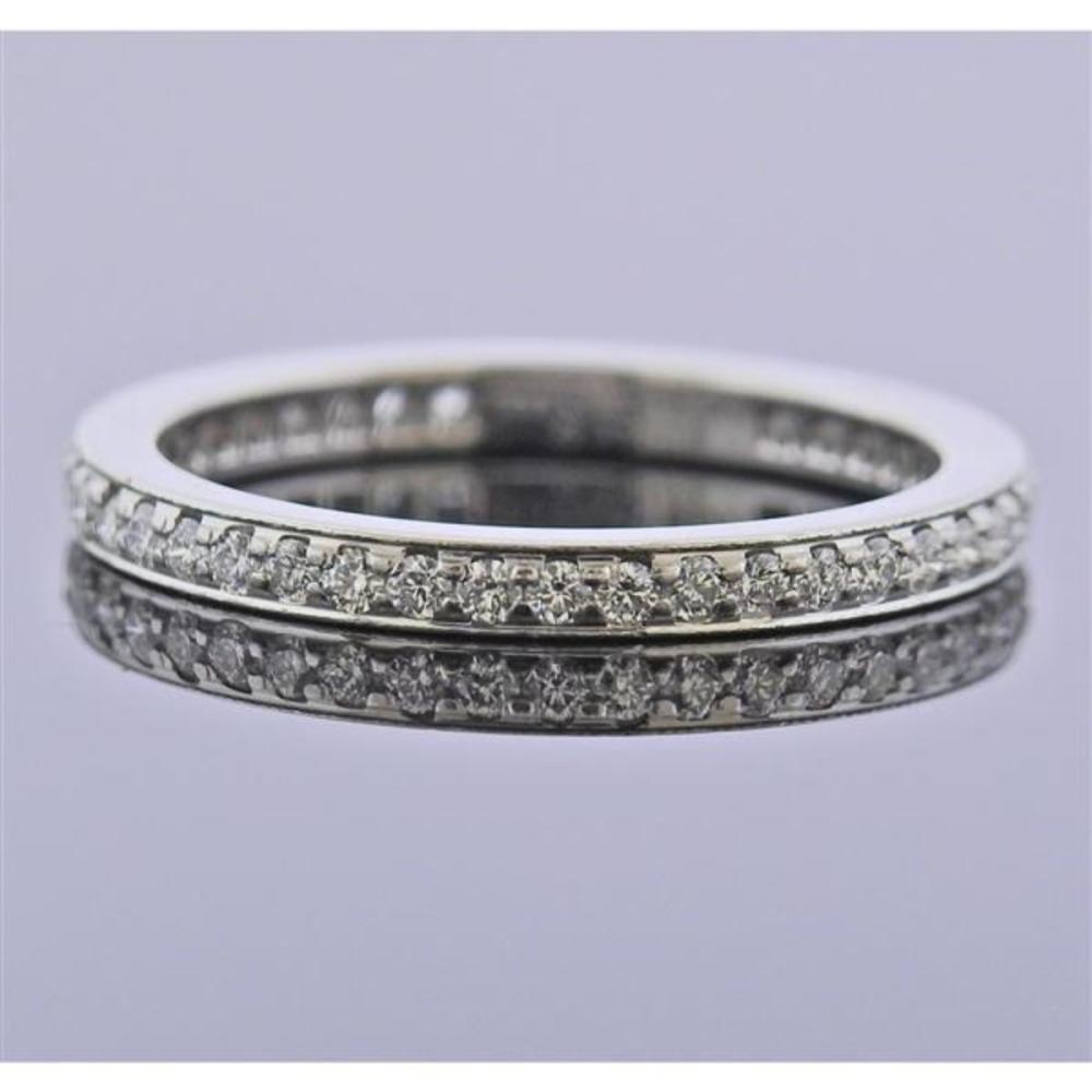 Tiffany & Co Platinum Diamond Eternity Wedding Band Ring