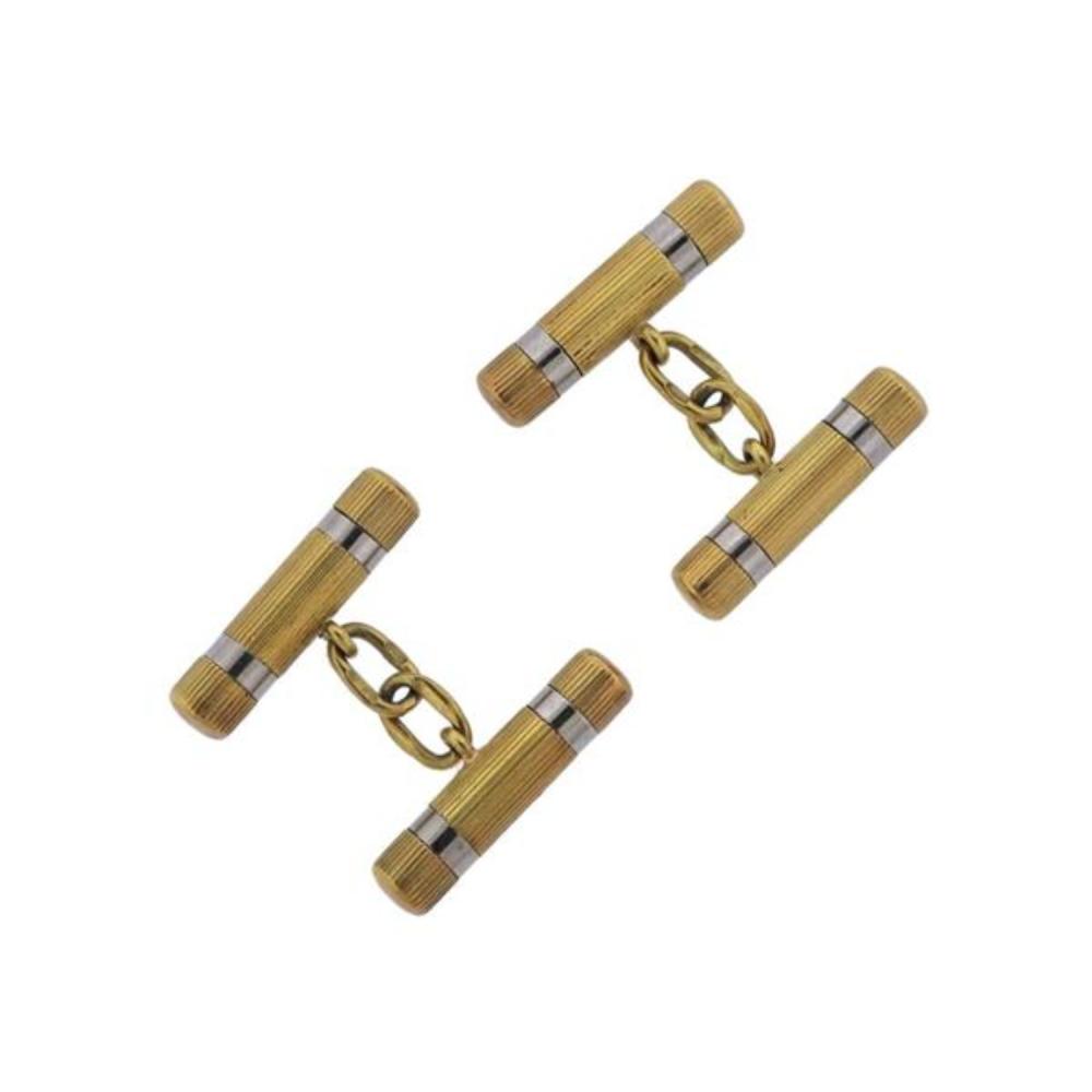 Tiffany & Co 18k Gold Bar Cufflinks