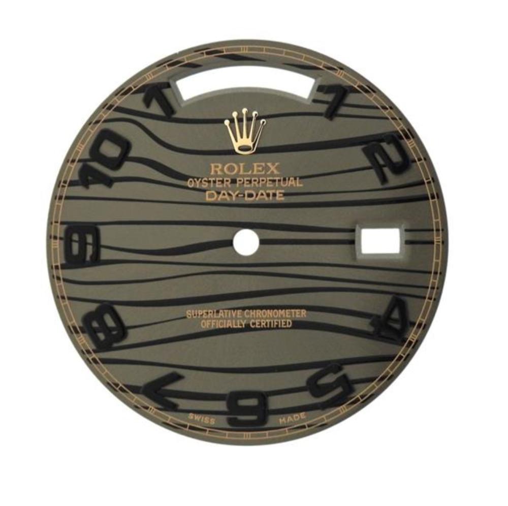 Rolex President Day Date Tiger Wave Watch Dial