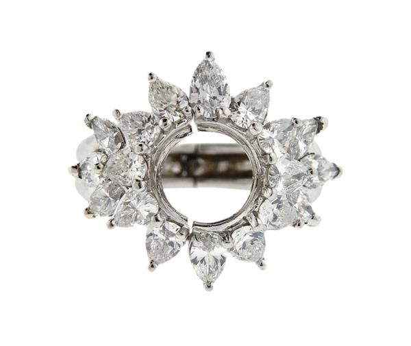 Tiffany & Co Platinum Diamond Ring Guard Setting Enhancer