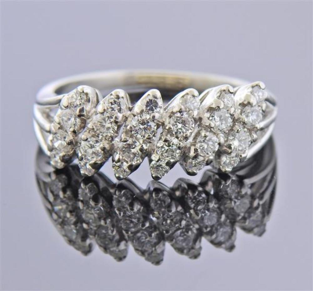 Platinum Diamond Half Band Ring