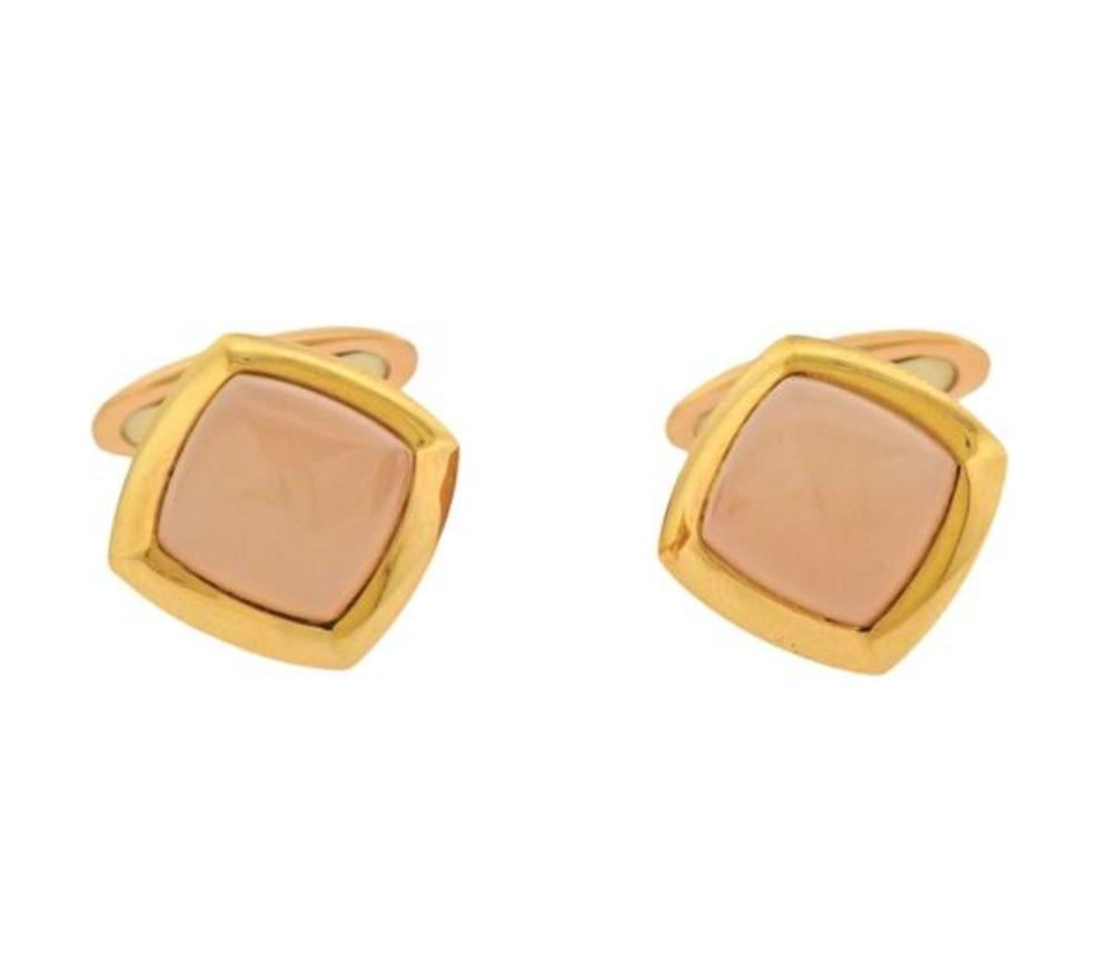 Valente Gemstone 18k Rose Gold Cufflinks