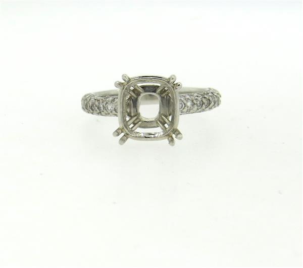 Tiffany & Co Platinum Diamond Engagement Ring Setting