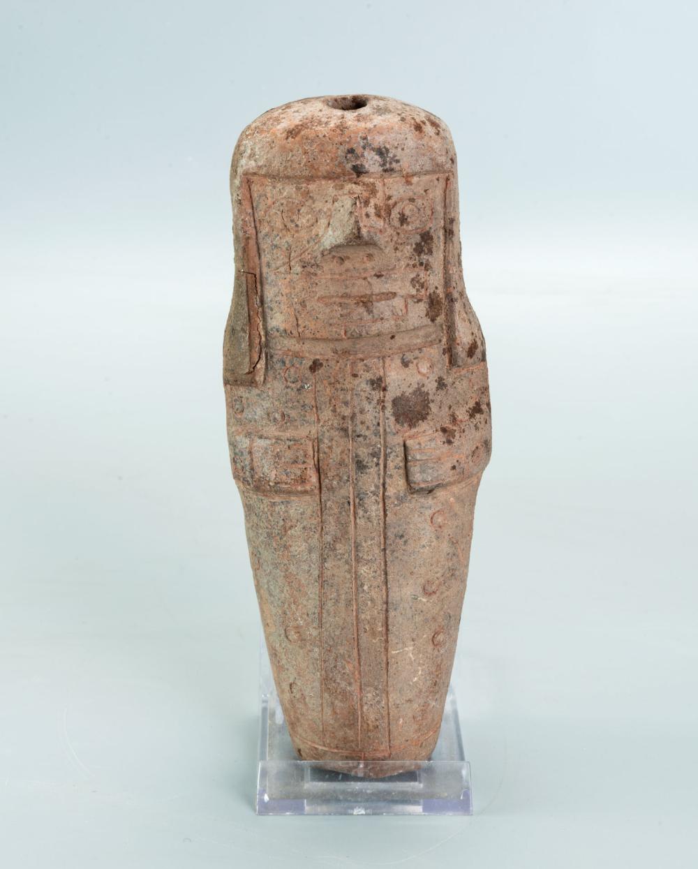 A Hand Modeled and Incised Terracotta Figurines, Cupisnique, Peru, 800-500 BCE