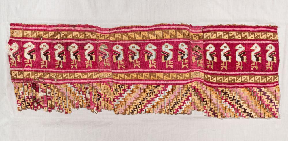 Part of a Decorative Border with Birds