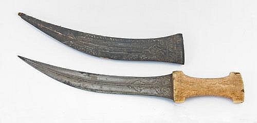 An Antique Shabria Dagger, Caucasia, 18th-19th