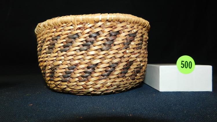 original hand woven Native American basket