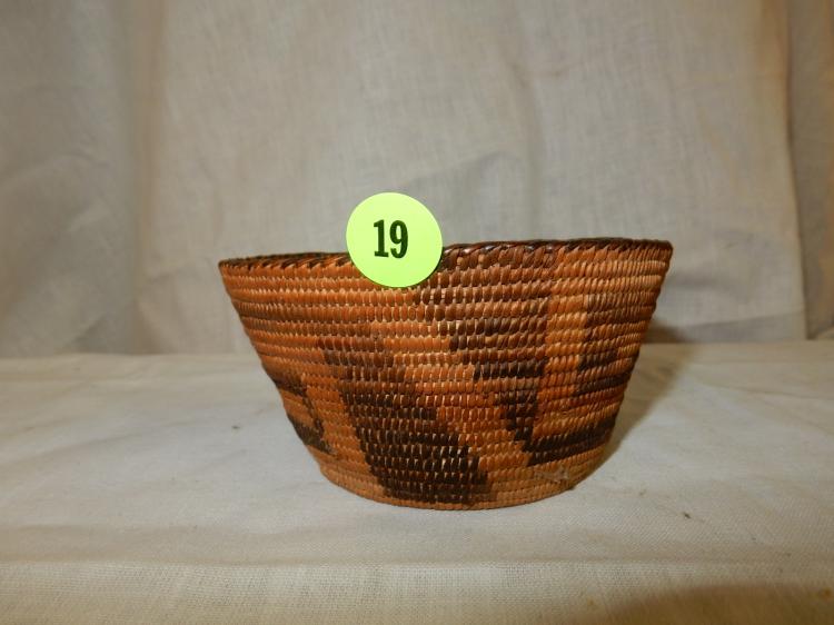 Antique hand woven Native American small basket