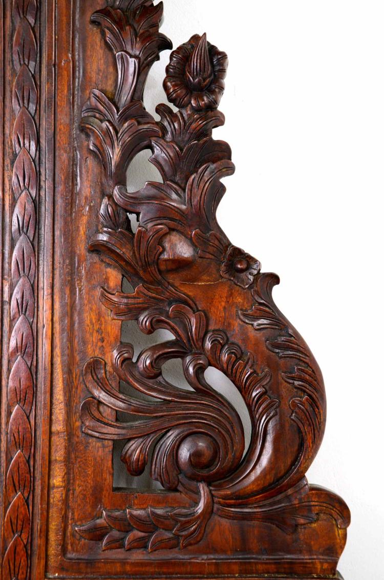 Exquisite Antique Ornately Carved Victorian Vanity / Dressing Mirror / Halltree