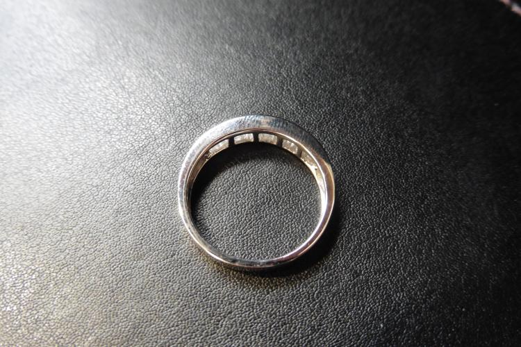 18ct white gold diamond eternity style ring