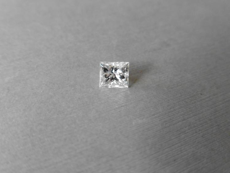 0.80ct single princess cut diamond