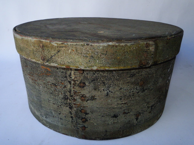 19TH C PAINTED PANTRY BOX