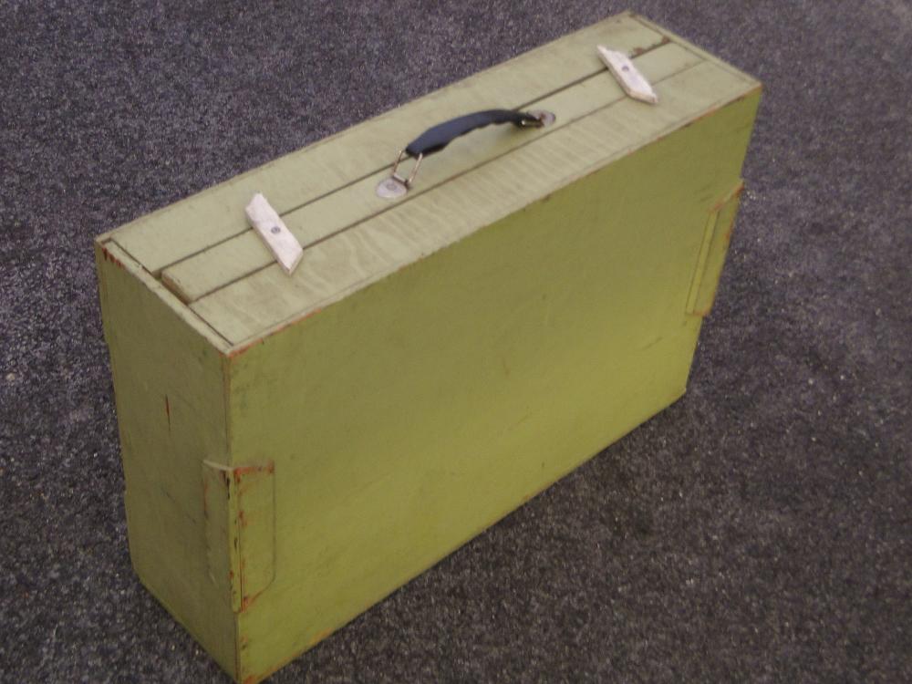 PAINTED FOLK ART ARTISTS BOX