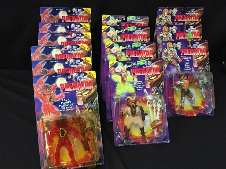 (13) NIB Vtg. Alien & Predator Action Figures