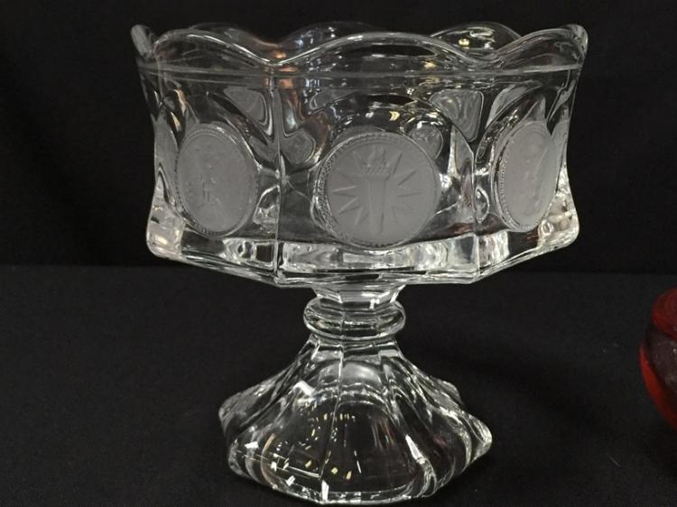 Vintage Fostoria Coin Compote.