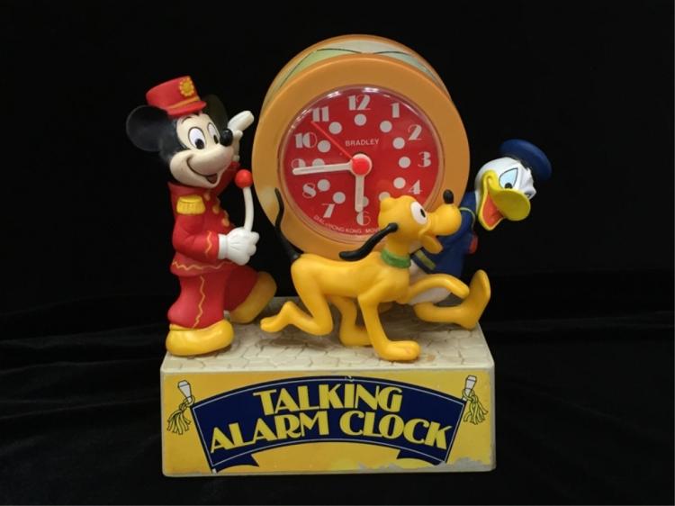 Vintage Mickey Mouse Bradley Talking Alarm Clock