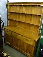 Pine Shelf Back Dresser
