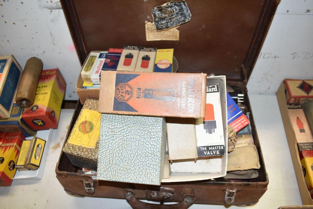 Collection of vintage radio valves