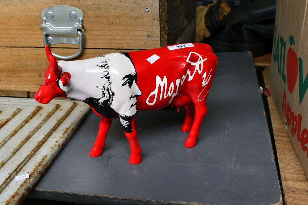 Contemporary artwork of cow