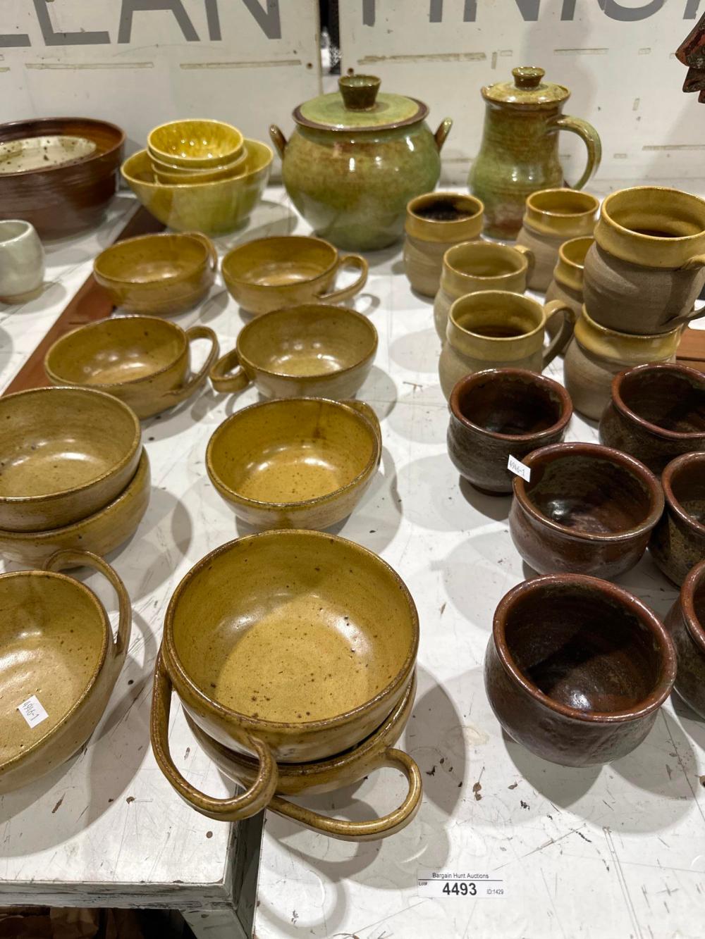 Assorted pottery with glazed finish
