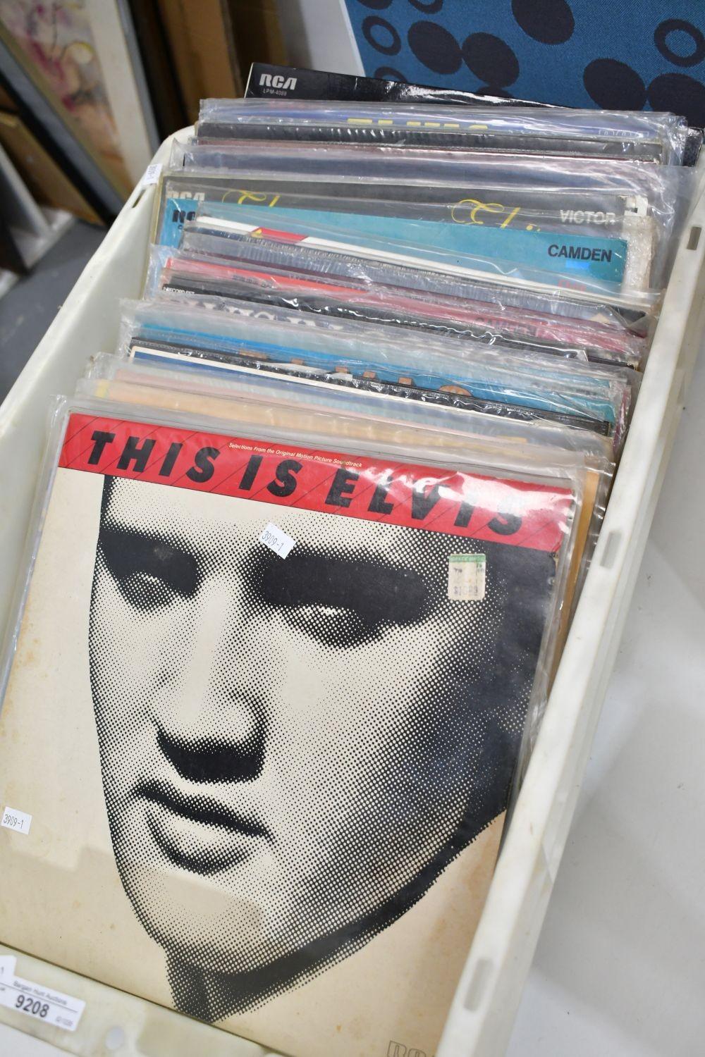 Collection of Elvis Vinyl LPs.
