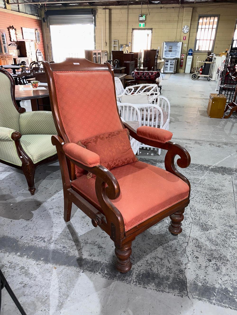 Antique mahogany armchair