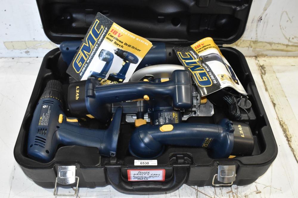 GMC Branded Multi Power Tool Kit - includes 18V Cordless Trim Saw