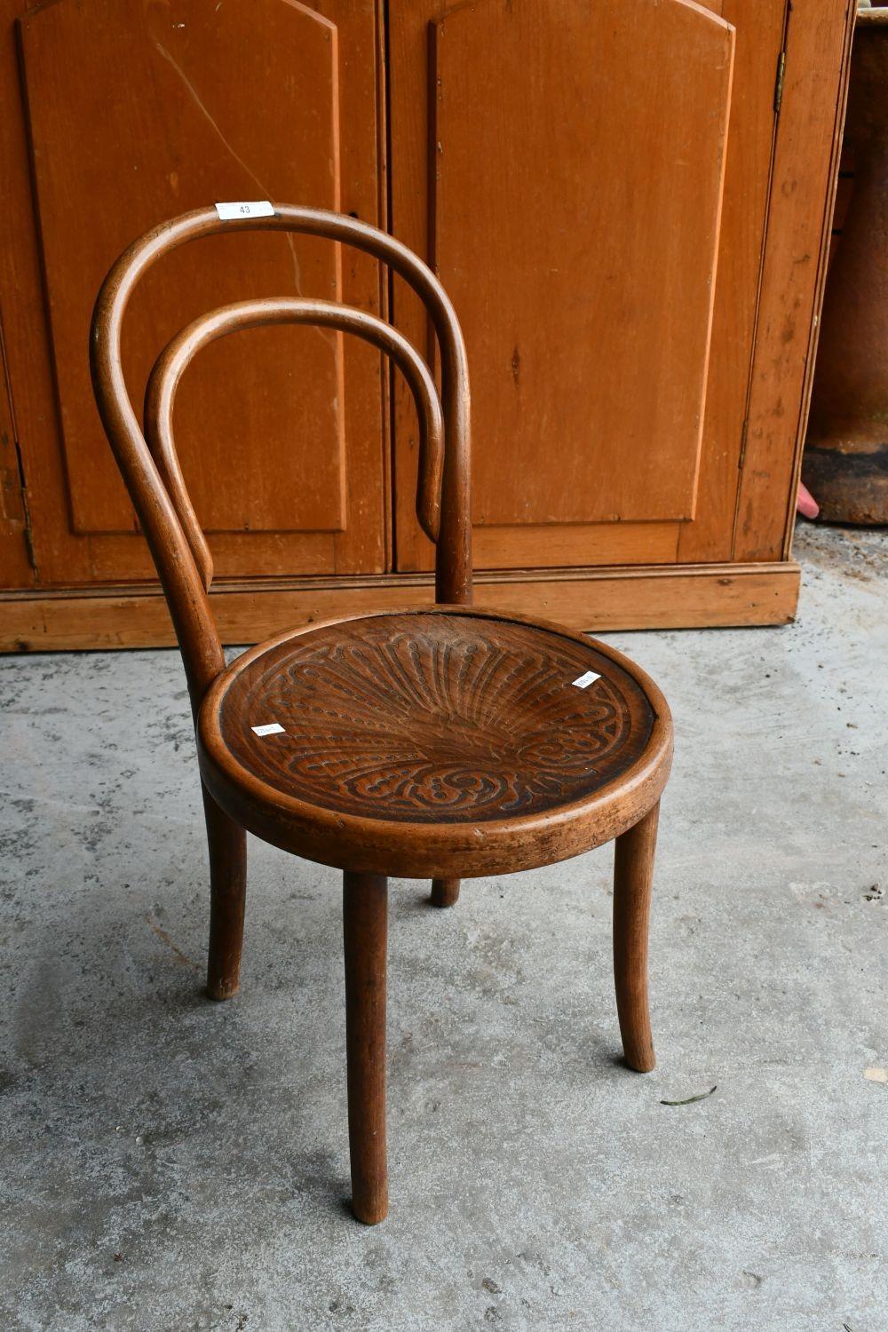 Childs Vintage Antique Bentwood Armchair by Jacob & Josef Kohn