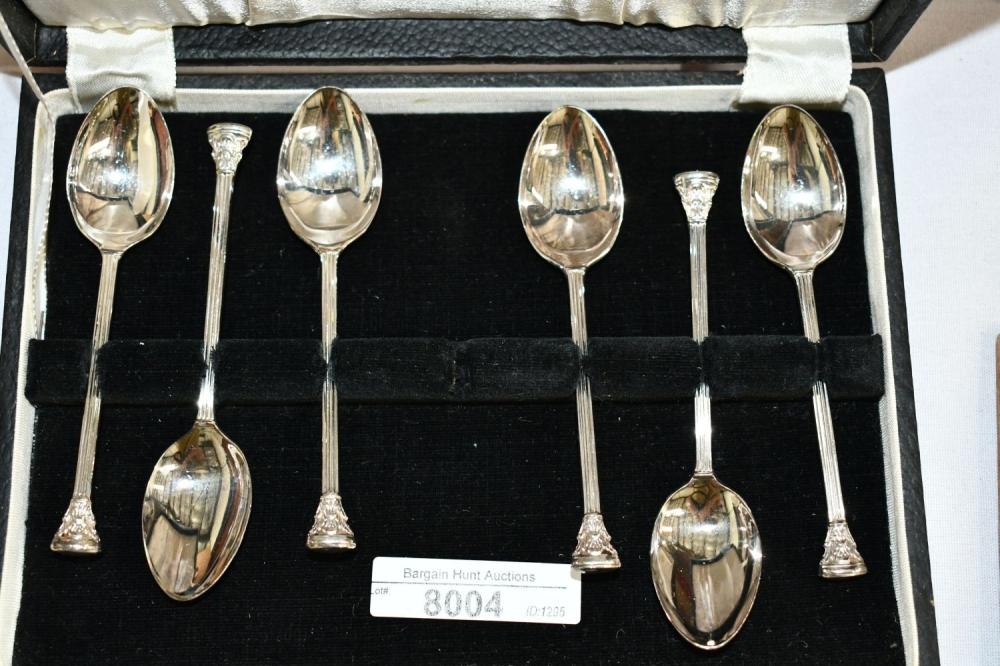 Boxed Set of 6 Rodd 925 Sterling Silver Coffee Spoons...
