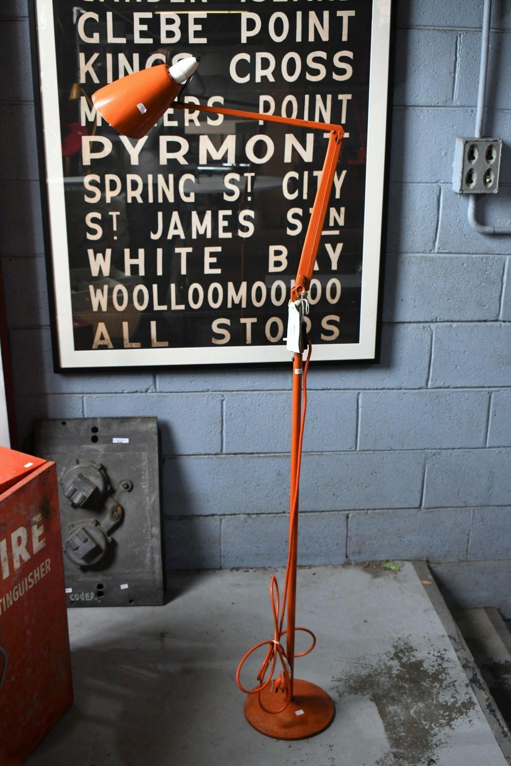 Orange Planet floor lamp