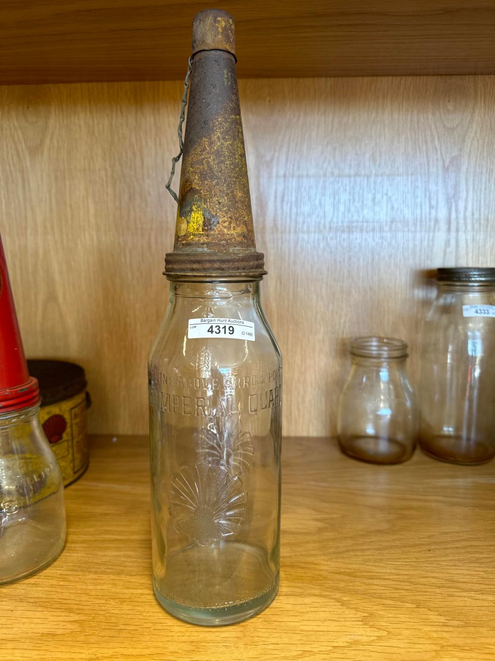 Vintage Shell motor oil bottle