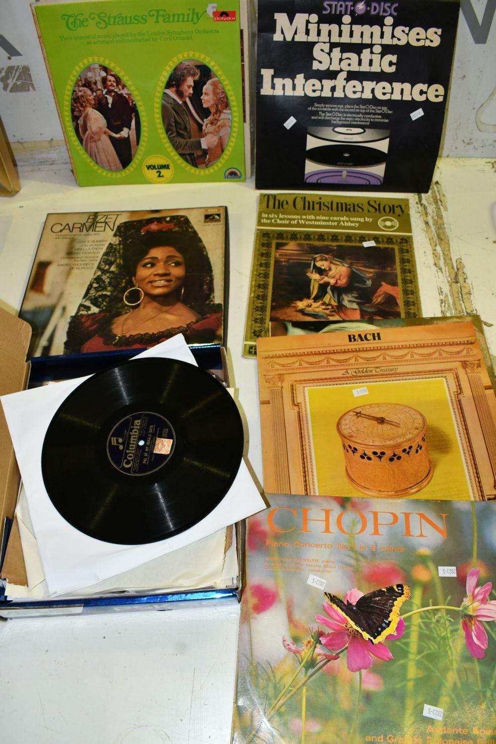 Collection Vintage Vinyl LP Records - includes static...