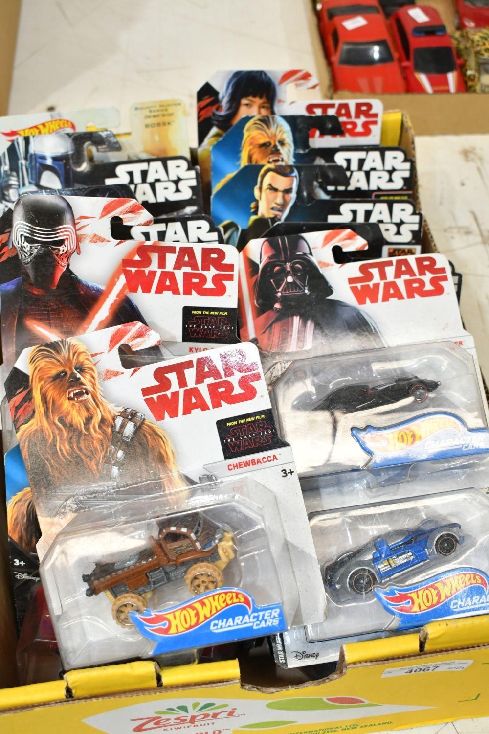 Collection of Hot Wheels Star Wars Character Cars - circa 2017, 2014.