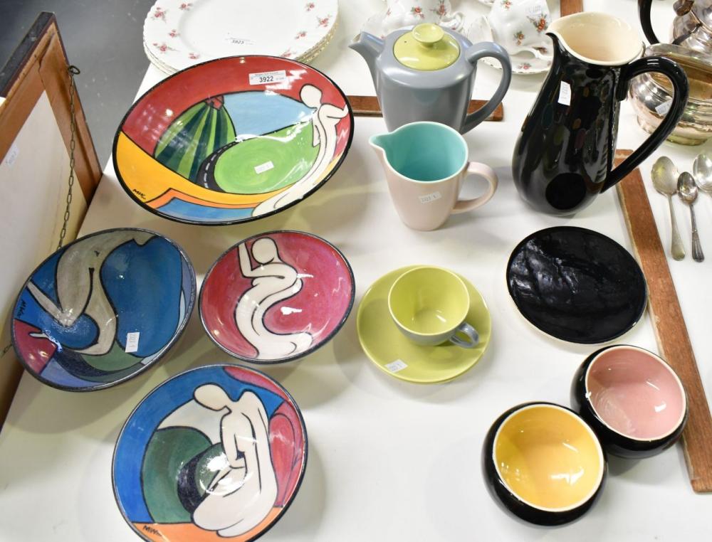 Collection of assorted studio pottery
