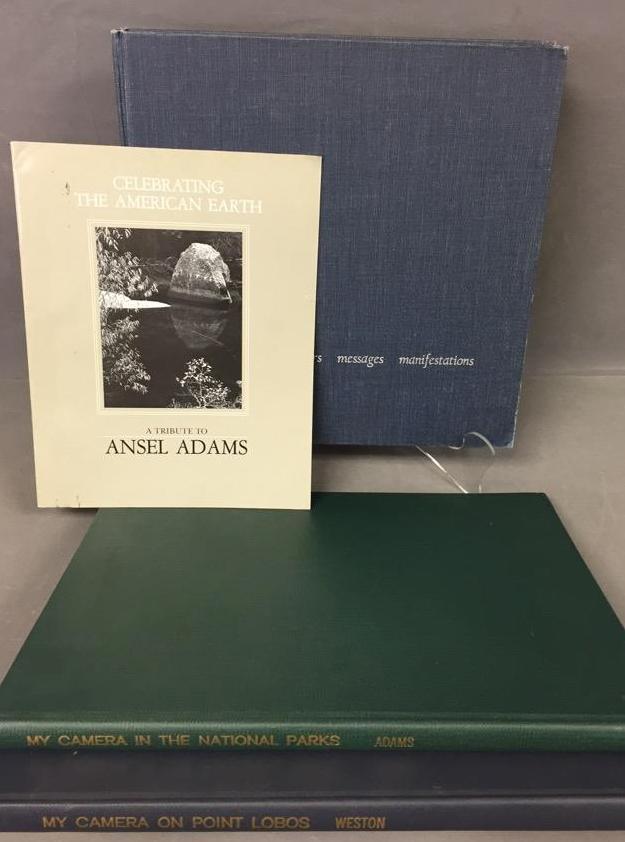 (4) Fine art photography books by Ansel Adams (one signed by Ansel Adams)