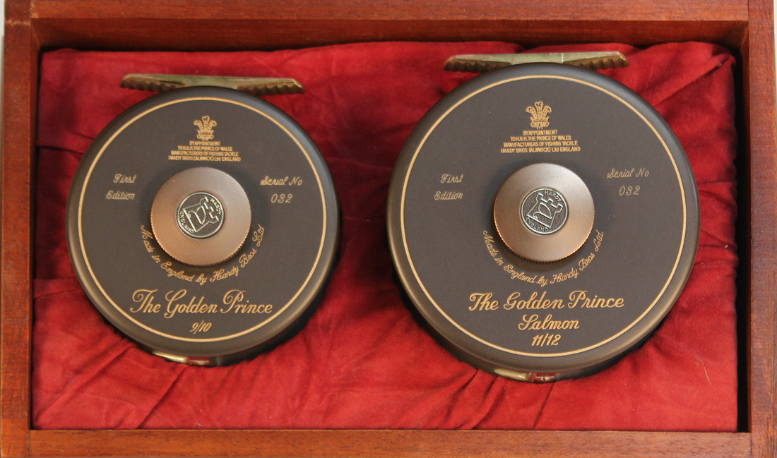 A PAIR OF HARDY BROS FISHING REELS