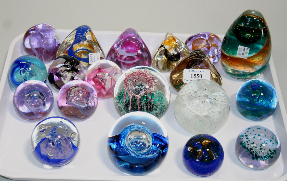 NINETEEN CAITHNESS GLASS PAPERWEIGHTS