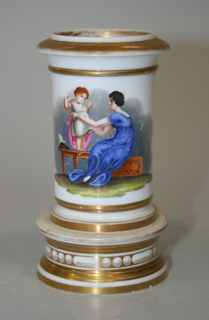 A SPODE PORCELAIN SPILL VASE