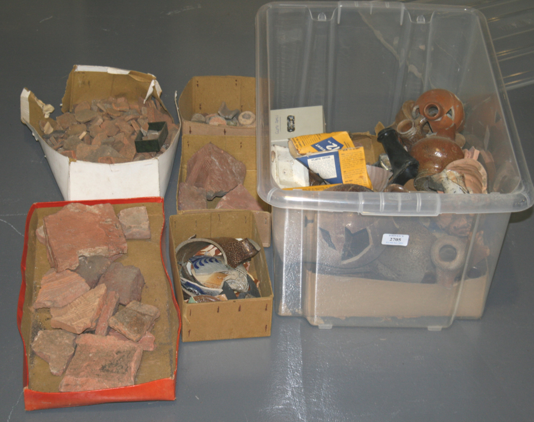 A GROUP OF VARIOUS ARCHAEOLOGICAL POTTERY FRAGMENTS