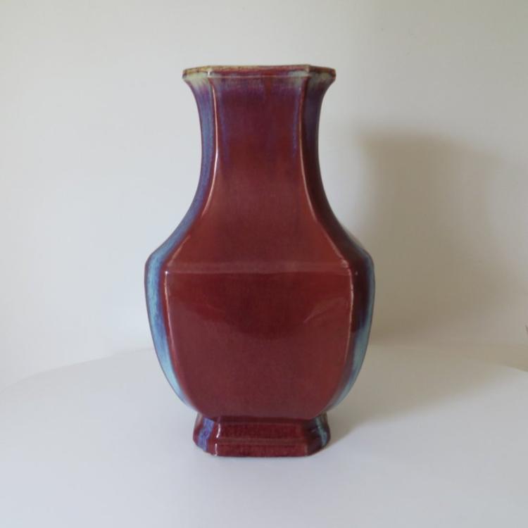 Chinese Qing Dynasty Oxblood Porcelain Vase