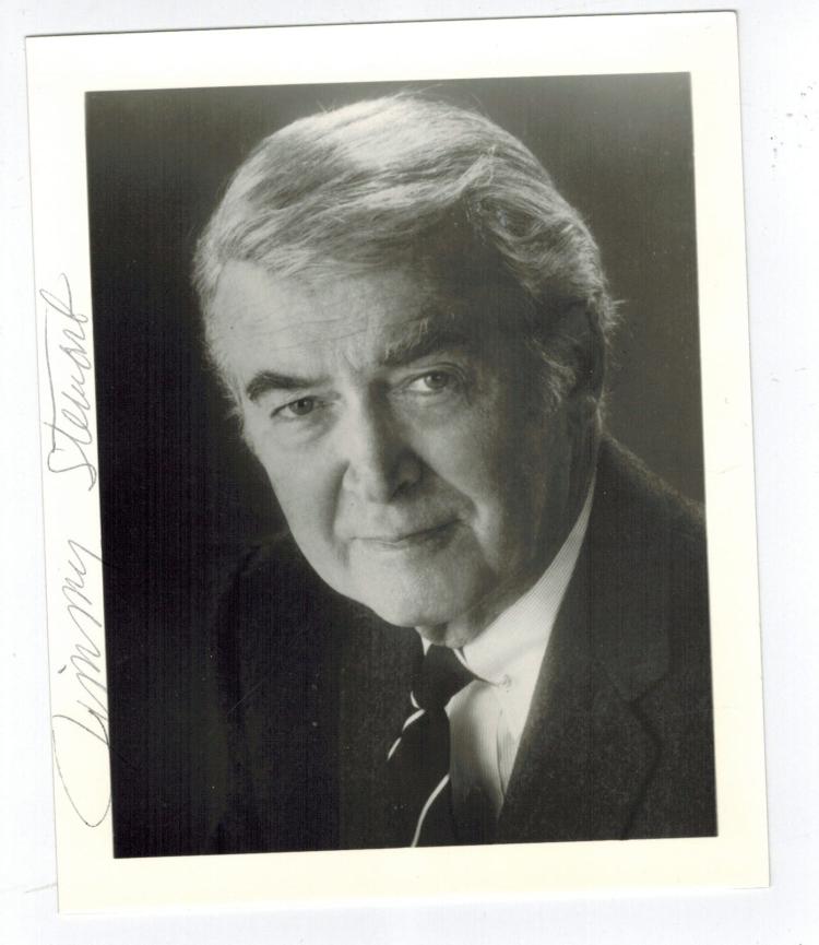 Jimmy Stewart Hand Signed Photo...