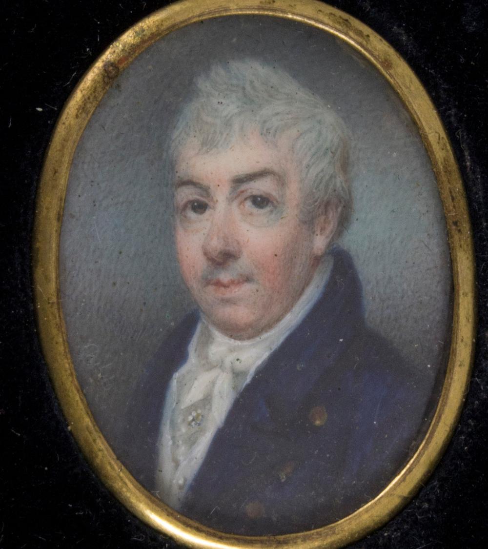 Empire Miniatur Porträt eines Mannes / An Empire miniature portrait of a man