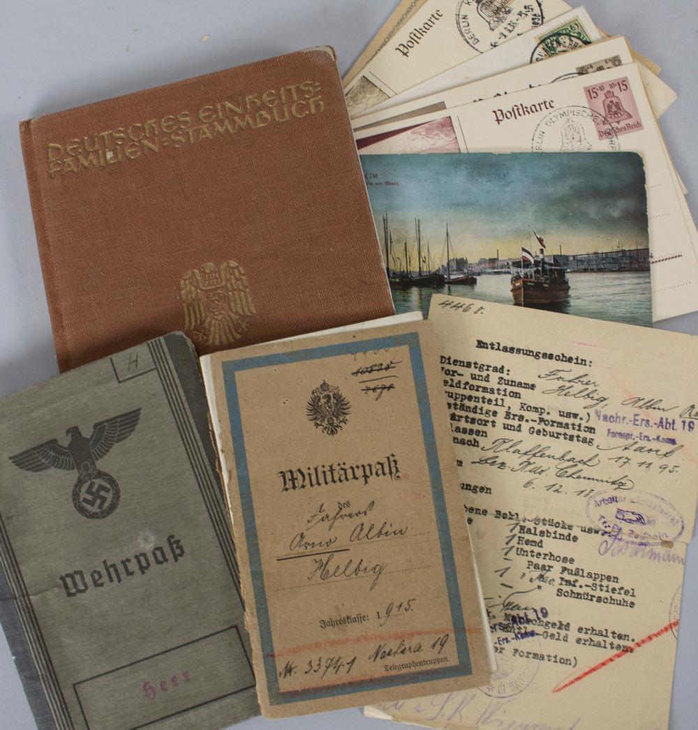 Konvolut Militaria Dokumente / A set of military documents, deutsch, 20. Jh.