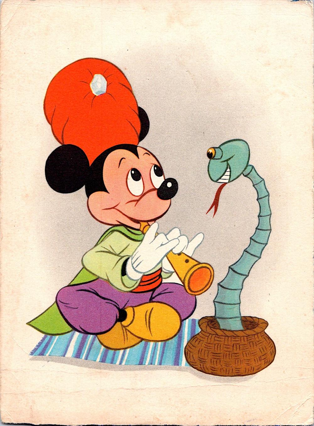Vintage Michey Walt Disney Postcard, 1963