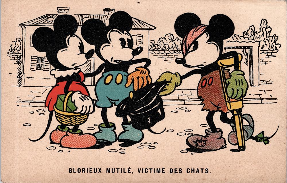 Vintage Walt Disney Postcard Mickey Mouse 1920s - 1950s