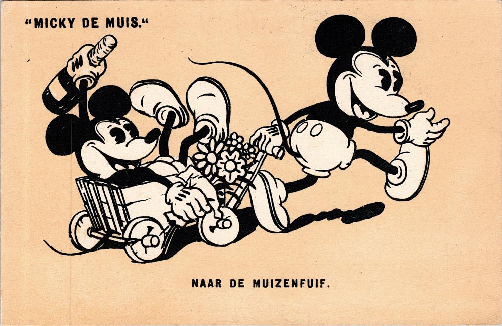 Vintage Walt Disney Postcard Mickey Mouse 1920s - 1950s
