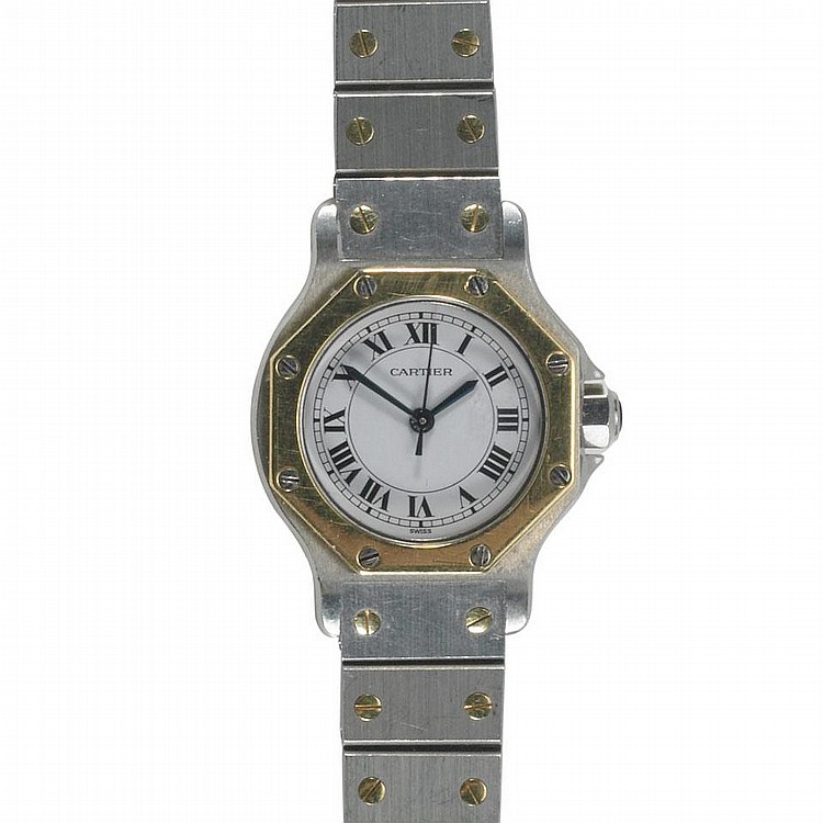 Lady's Cartier Santos Wristwatch