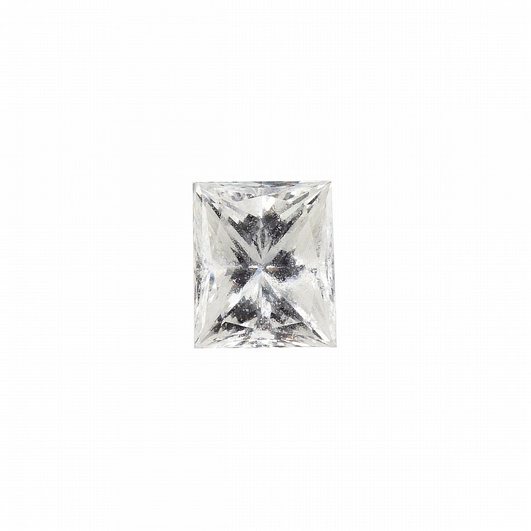 Unmounted Princess Cut Diamond (0.77ct.); VS1; F